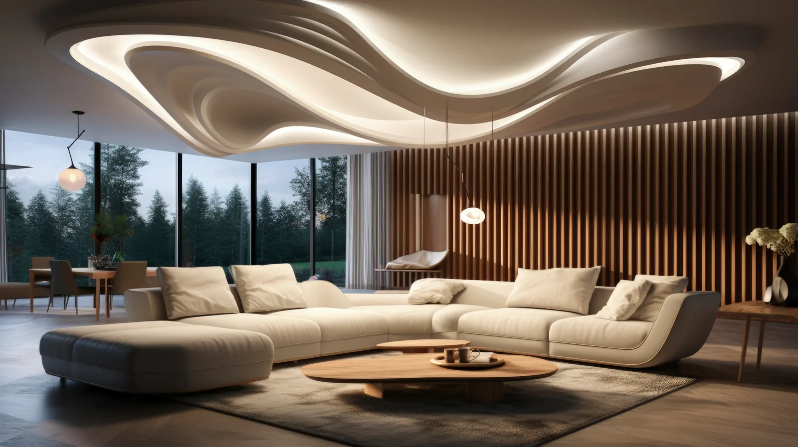 3d ceiling pop design منزل عصري